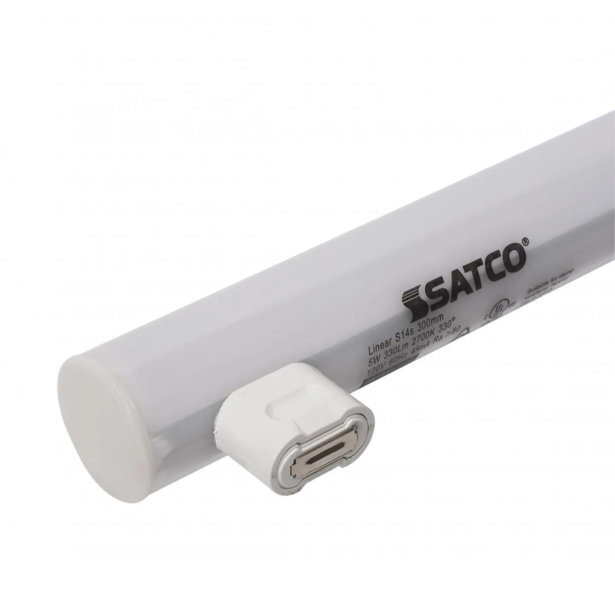 10 Pack - 12 Inch LED T10 Linear Tube, 5W, 350 Lumens, 2700K, LN35 Equal, S14S Base, 120V