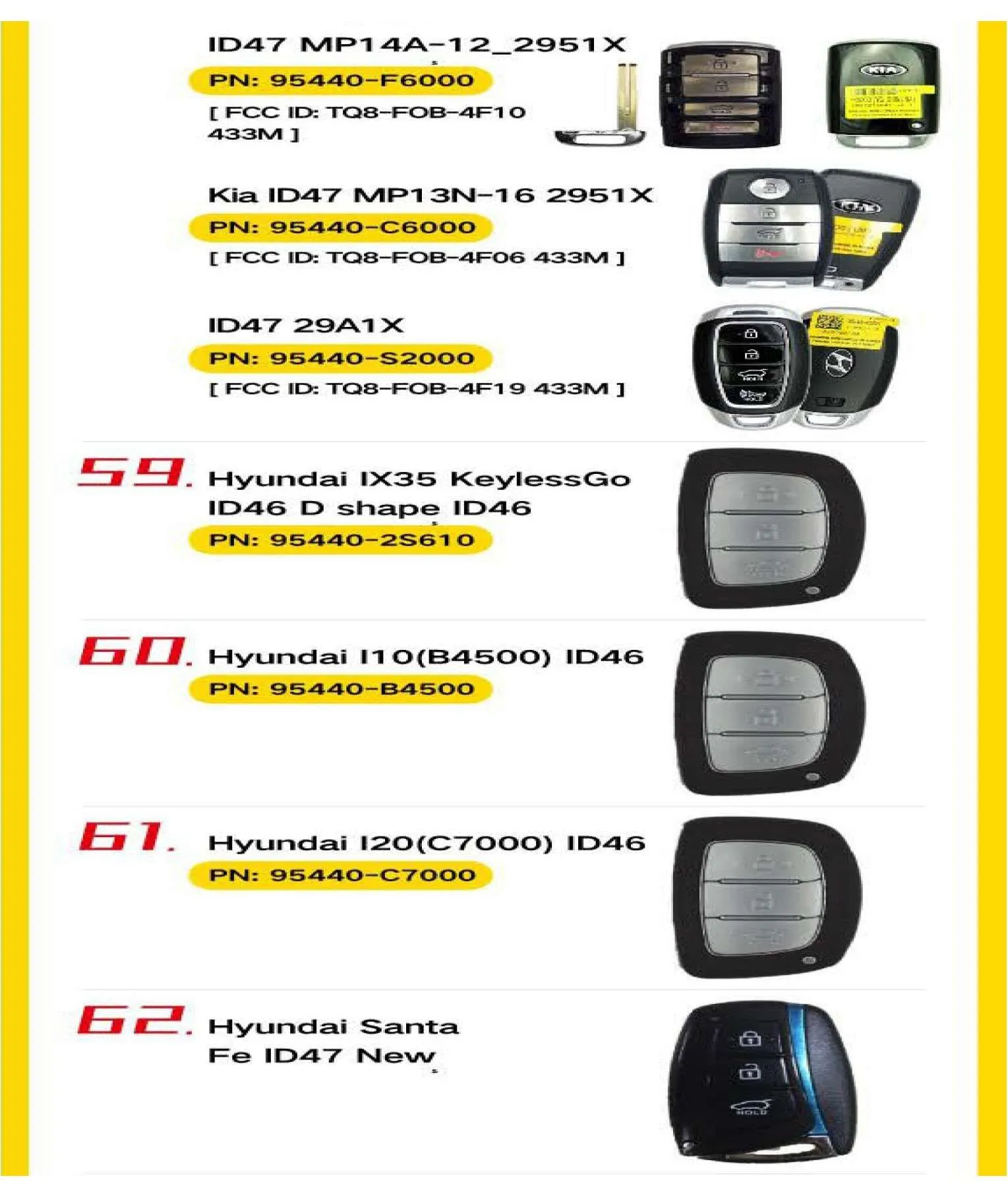 10 x 4-Button Universal Smart Key w/ Proximity Function for VVDI Key Tool (Xhorse) (Pack of 10)