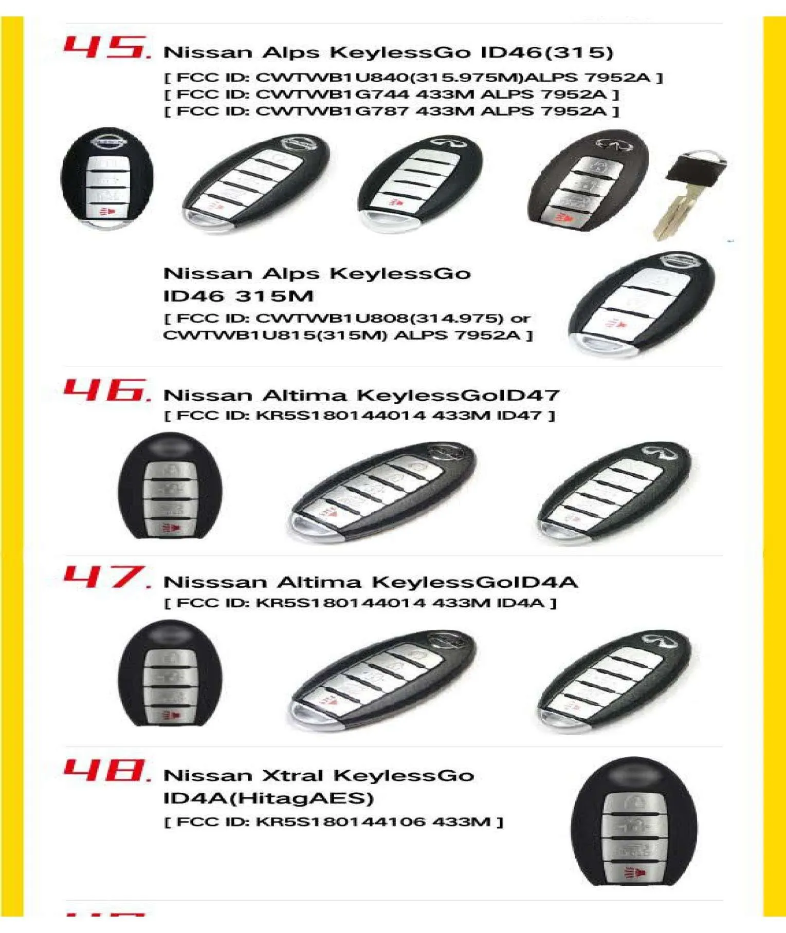 10 x 4-Button Universal Smart Key w/ Proximity Function for VVDI Key Tool (Xhorse) (Pack of 10)