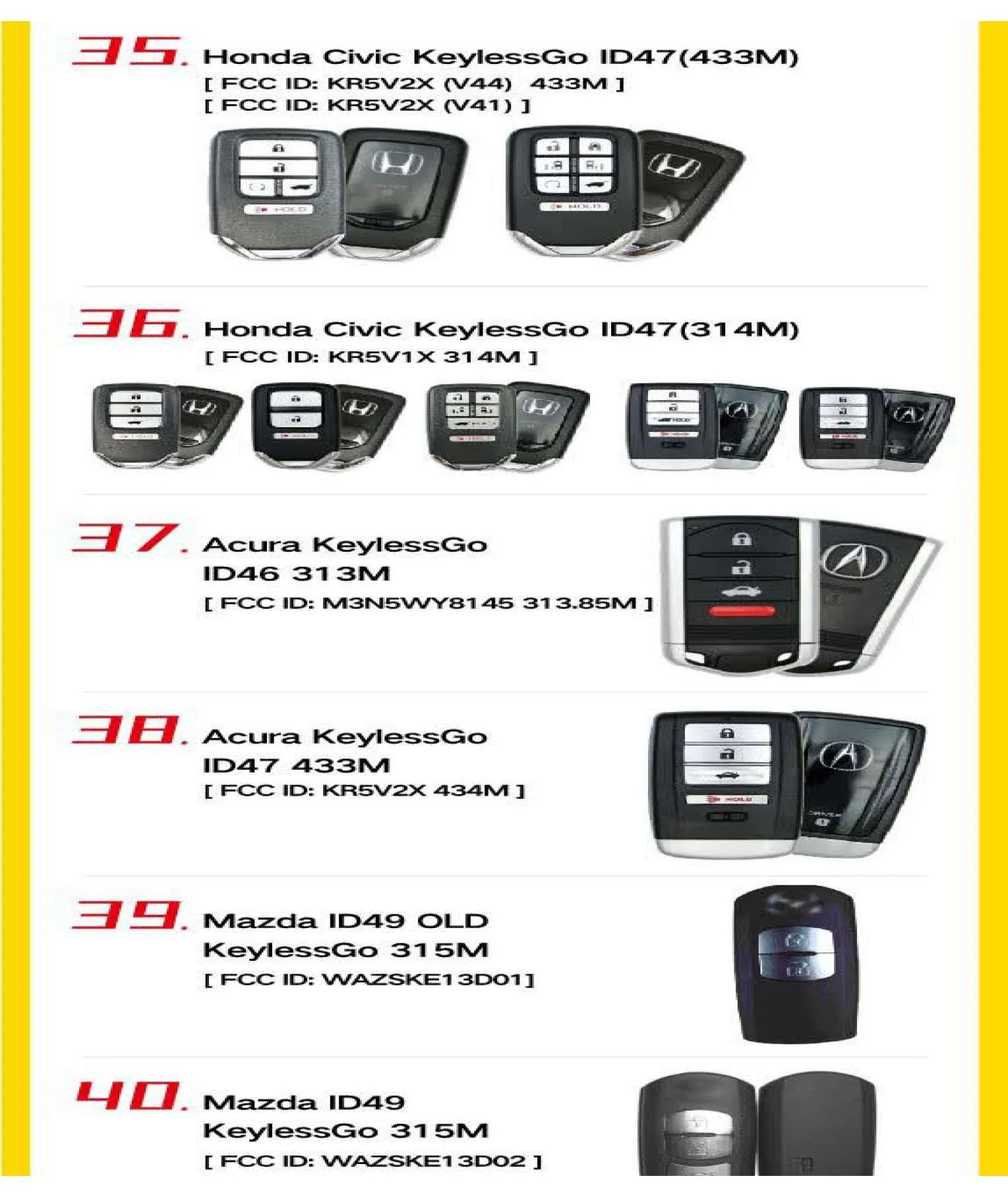 10 x 4-Button Universal Smart Key w/ Proximity Function for VVDI Key Tool (Xhorse) (Pack of 10)