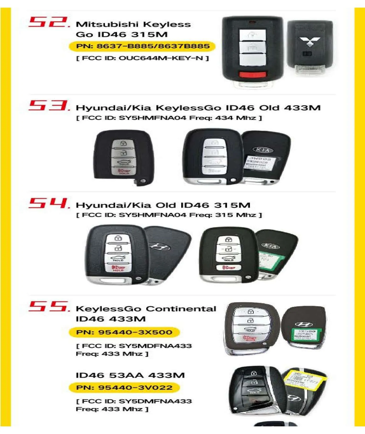 10 x 4-Button Universal Smart Key w/ Proximity Function for VVDI Key Tool (Xhorse) (Pack of 10)