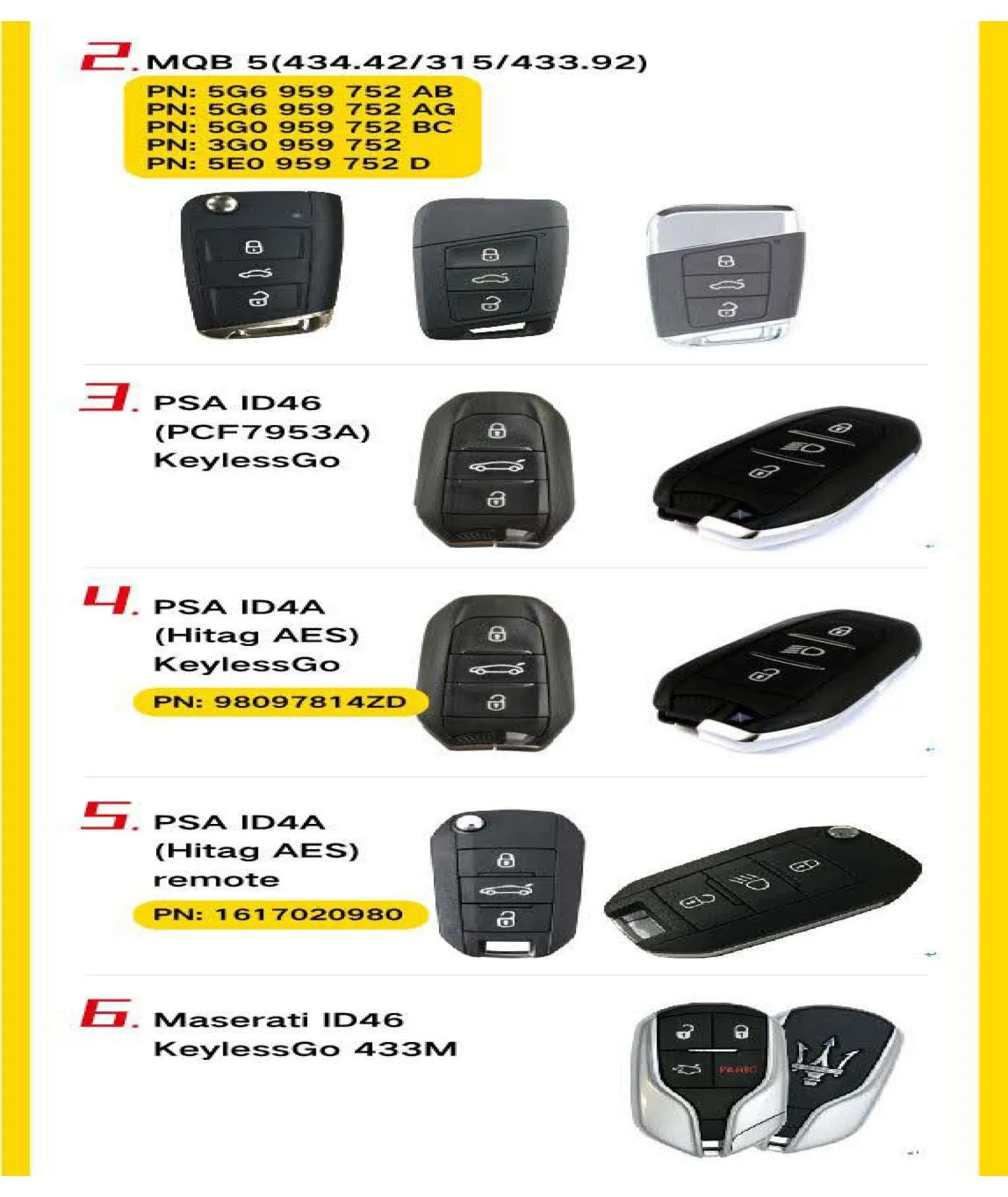 10 x 4-Button Universal Smart Key w/ Proximity Function for VVDI Key Tool (Xhorse) (Pack of 10)