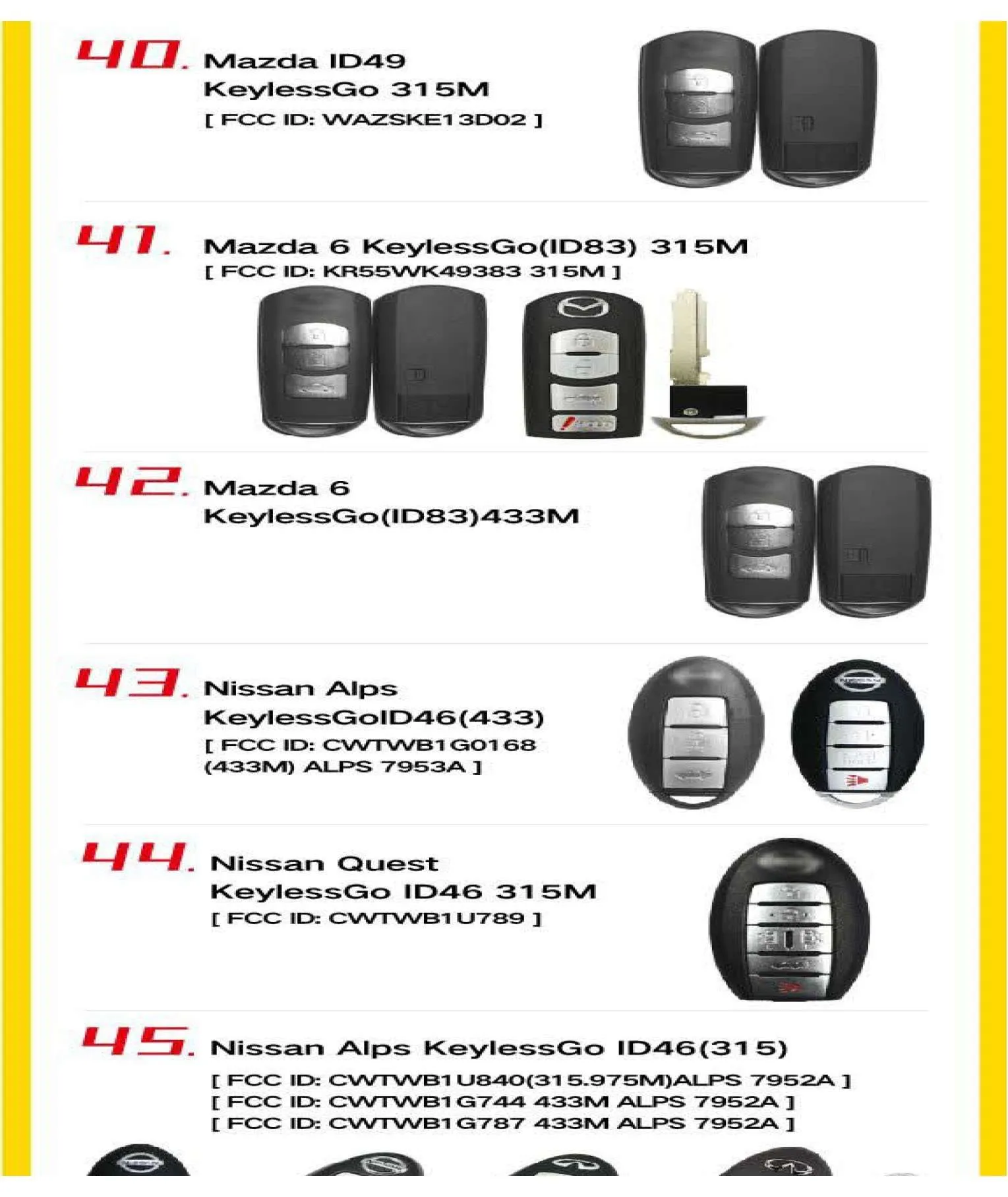 10 x 4-Button Universal Smart Key w/ Proximity Function for VVDI Key Tool (Xhorse) (Pack of 10)