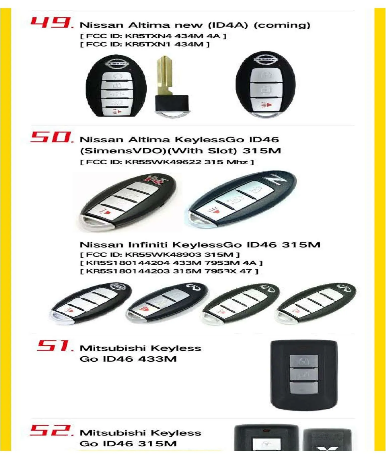10 x 4-Button Universal Smart Key w/ Proximity Function for VVDI Key Tool (Xhorse) (Pack of 10)