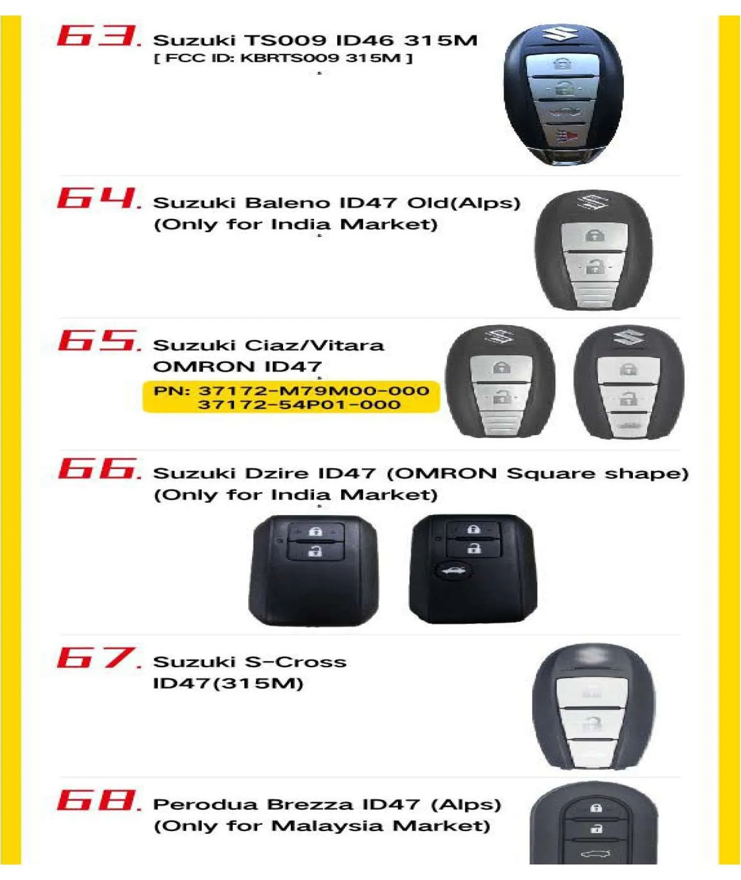 10 x 4-Button Universal Smart Key w/ Proximity Function for VVDI Key Tool (Xhorse) (Pack of 10)