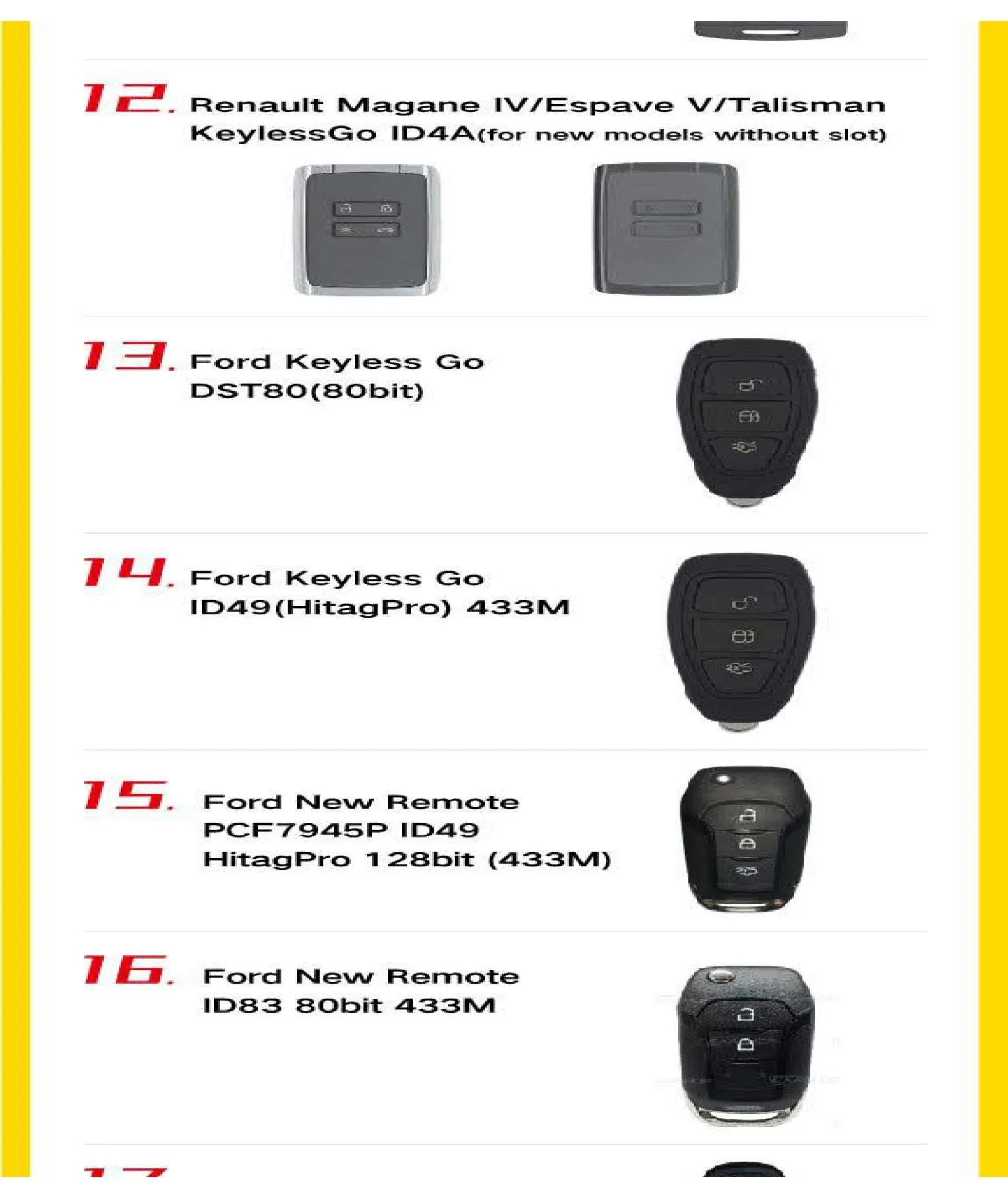 10 x Knife Style / 3-Button Universal Smart Key w/ Proximity Function for VVDI Key Tool (Xhorse) (Pack of 10)