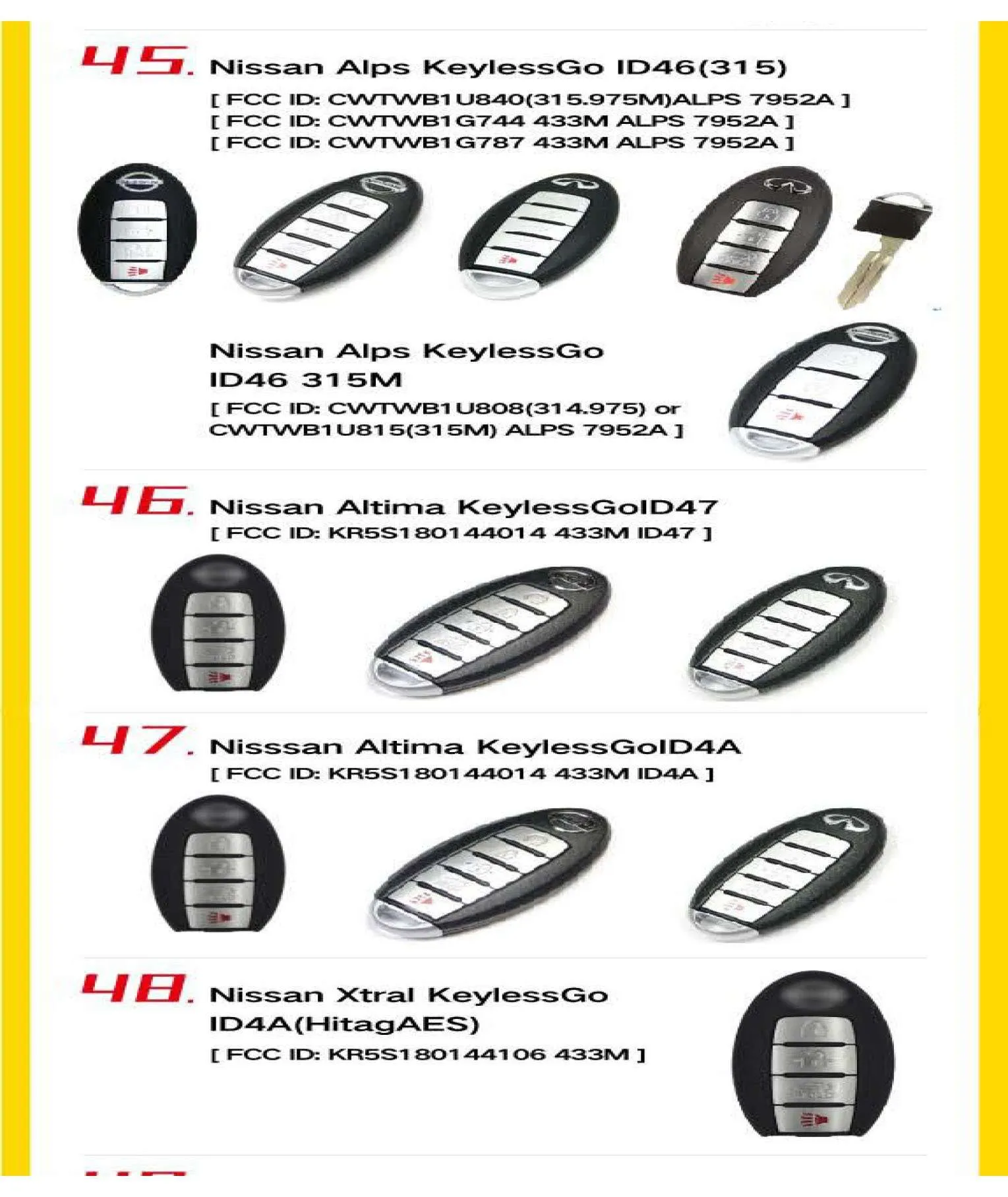 10 x Knife Style / 3-Button Universal Smart Key w/ Proximity Function for VVDI Key Tool (Xhorse) (Pack of 10)