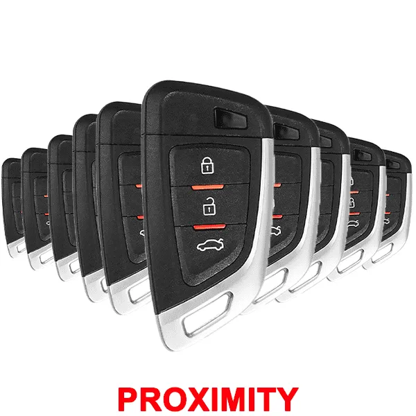 10 x Knife Style / 3-Button Universal Smart Key w/ Proximity Function for VVDI Key Tool (Xhorse) (Pack of 10)