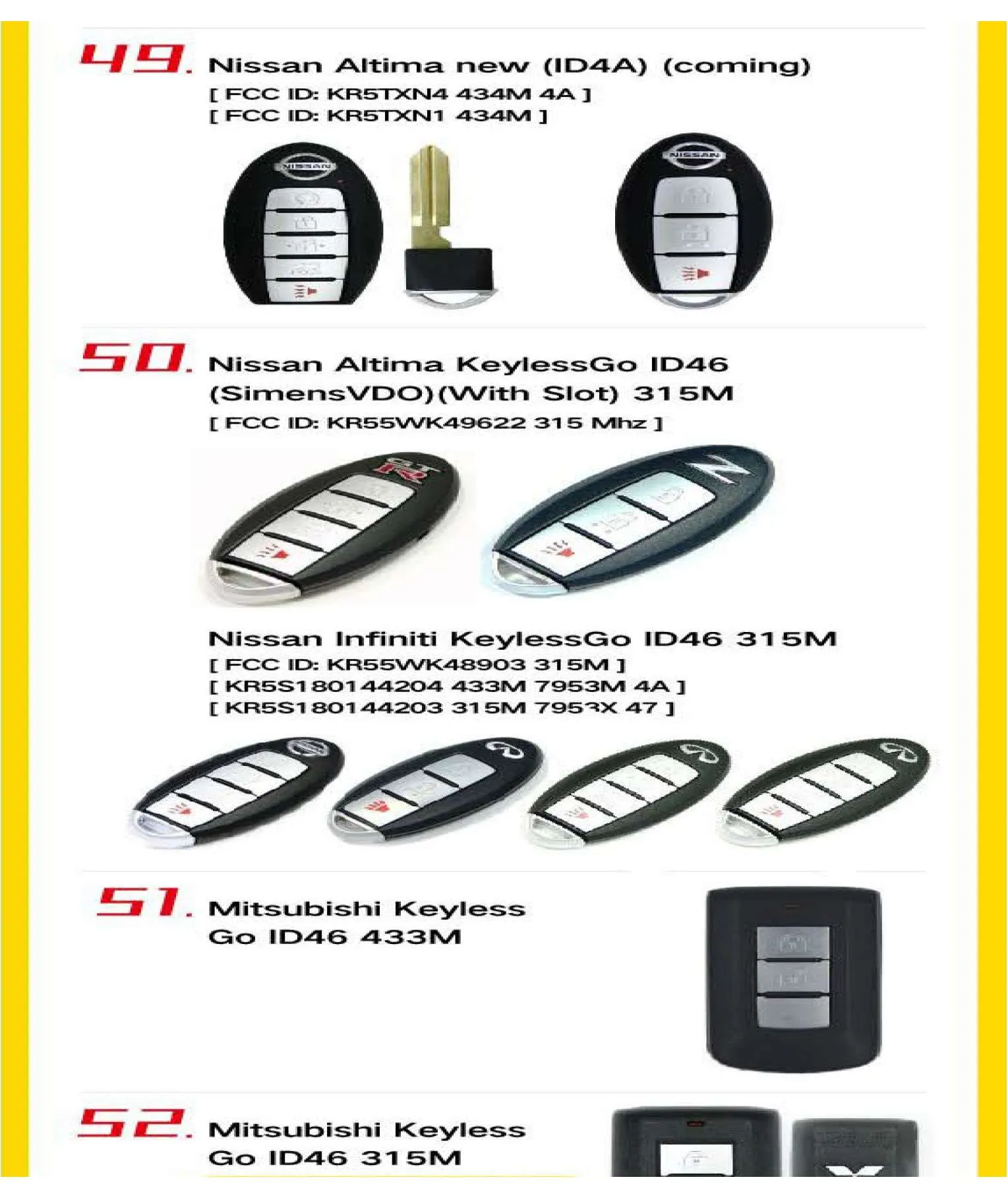 10 x Knife Style / 3-Button Universal Smart Key w/ Proximity Function for VVDI Key Tool (Xhorse) (Pack of 10)
