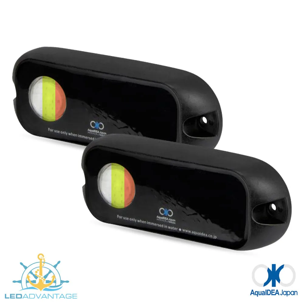 12v 20 Watt AquaIDEA Underwater RGB LED Boat Lights (Made in Japan)