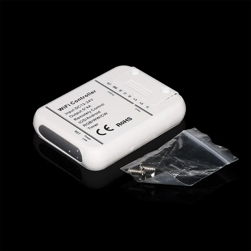12V-24V DC 5in1 WiFi LED Controller Compatible with Alexa Google Home Magic Home Smart APP Control for Monochrome RGB RGBW WW CW RGBCCT LED Strip
