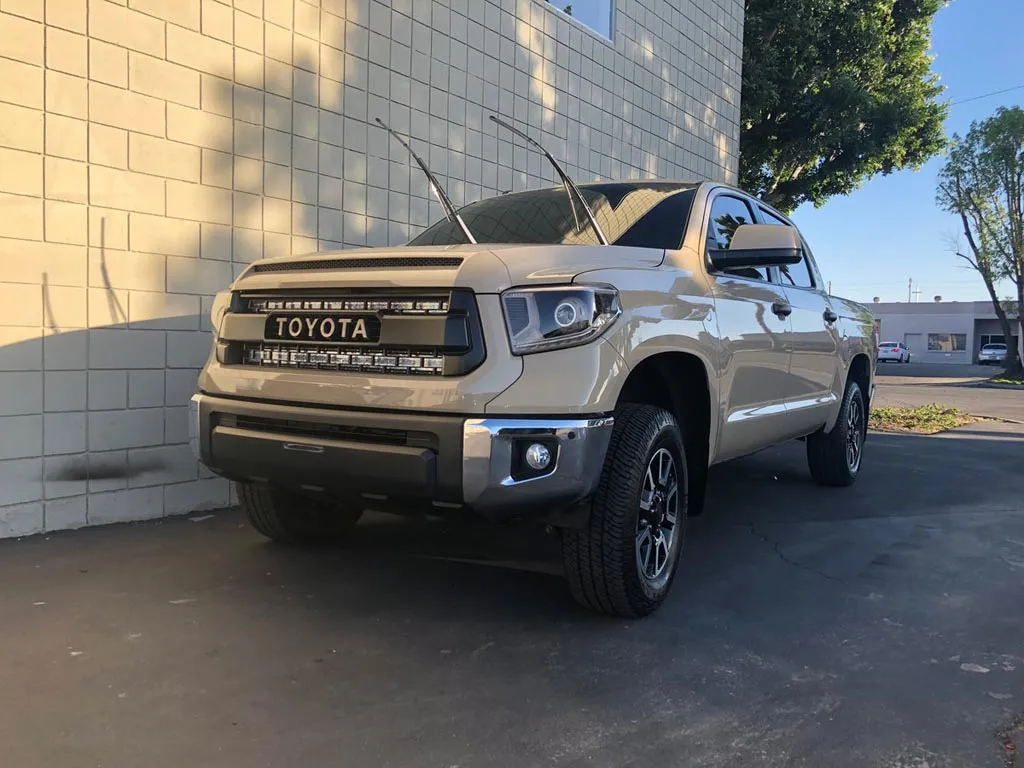 14-21 Toyota Tundra 42" Curved Bar Hidden Grille Combo Kit