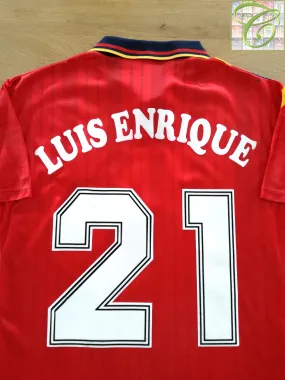1994/95 Spain Home Football Shirt Luis Enrique #21 (S)
