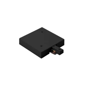 2-Circuit Drop Ceiling Live End Feed from the 120V Track Collection in Black Finish by W.A.C. Lighting