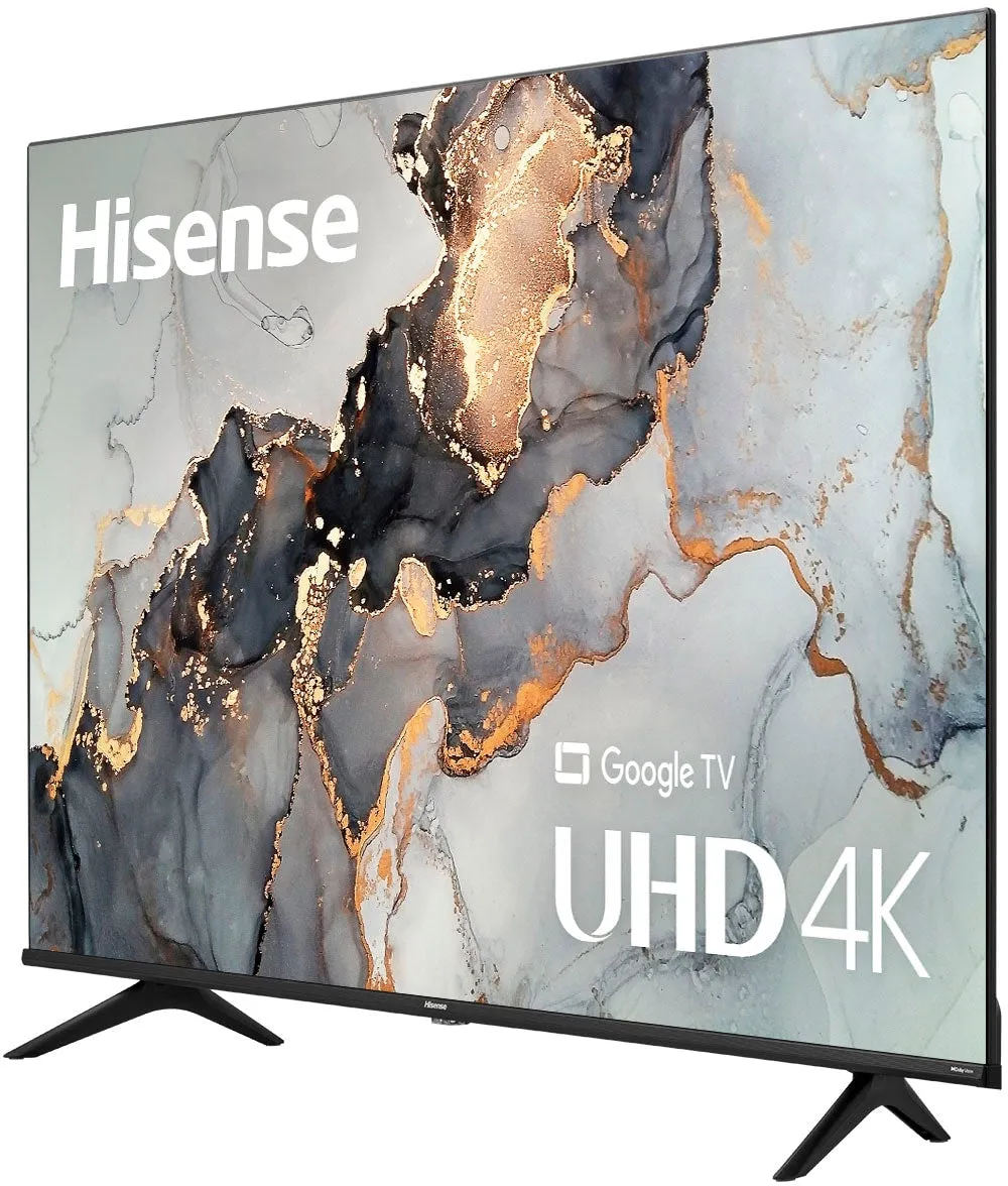 2 Hisense - 55" Class A6 Series LED 4K UHD Smart Google TVs Bundle