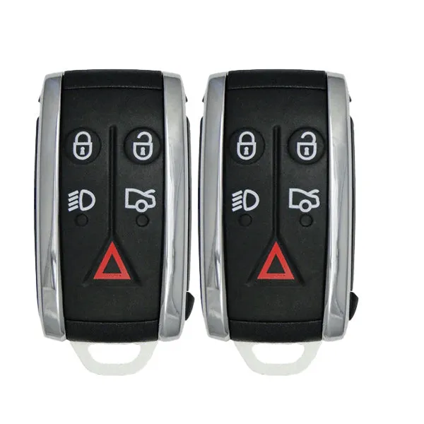 2 x 2007-2015 Jaguar XK / XKR / XF / 5-Button Smart Key / PN: C2P17155 / KR55WK49244 / 315 MHz (OEM) (Pack of 2)