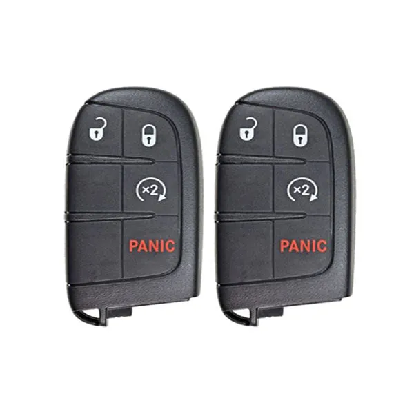 2 x 2015-2021 Jeep Renegade / 4-Button Smart Key / PN: 6BY88DX9AA / M3N-40821302 (AFTERMARKET) (Bundle of 2)