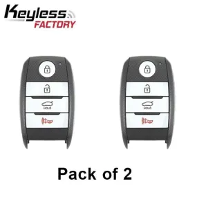 2 x 2017-2018 Kia Forte / 4-Button Smart Key / PN: 95440-A7600 / CQOFN00100 (AFTERMARKET) (Pack of 2)