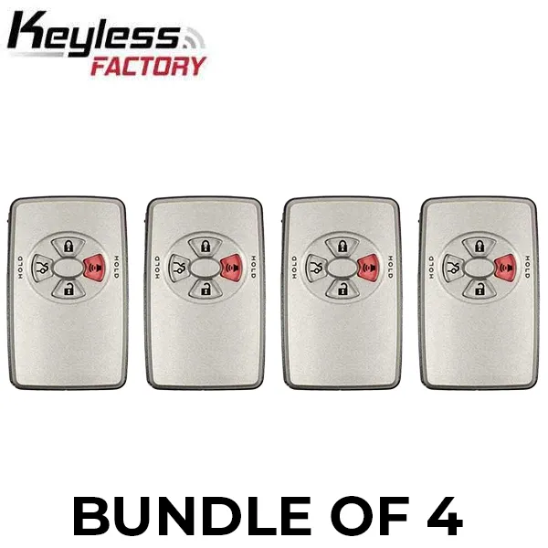 2005-2007 Toyota Avalon / 4-Button Smart Key / PN: 89904-07030 / HYQ14AAF (AFTERMARKET) (BUNDLE OF 4)