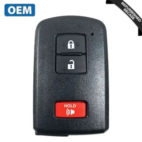 2012-2019 Prius Tacoma Land Cruiser / 3-Button Smart Key / PN: 89904-0E091 /  HYQ14FBA (AG Board 2110 PCB) (OEM Recase)