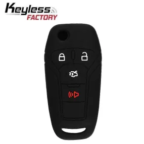 2013-2016 Ford Fusion / 4-Button Remote Flip Key Silicone Cover / HU101 / N5F-A08TAA (AFTERMARKET)