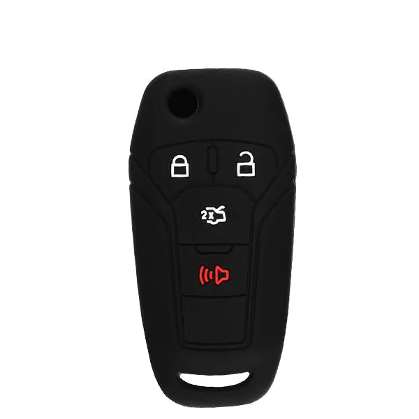 2013-2016 Ford Fusion / 4-Button Remote Flip Key Silicone Cover / HU101 / N5F-A08TAA (AFTERMARKET)