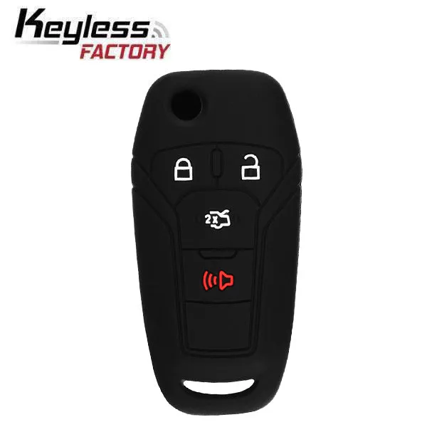 2013-2016 Ford Fusion / 4-Button Remote Flip Key Silicone Cover / HU101 / N5F-A08TAA (AFTERMARKET)