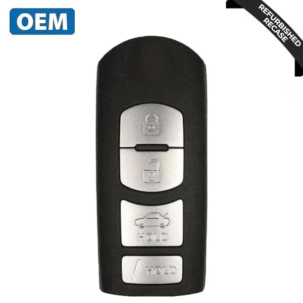 2014-2019 Mazda / 4-Button Smart Key / PN: GJY9-67-5DY / WAZSKE13D01 (OEM Recase)