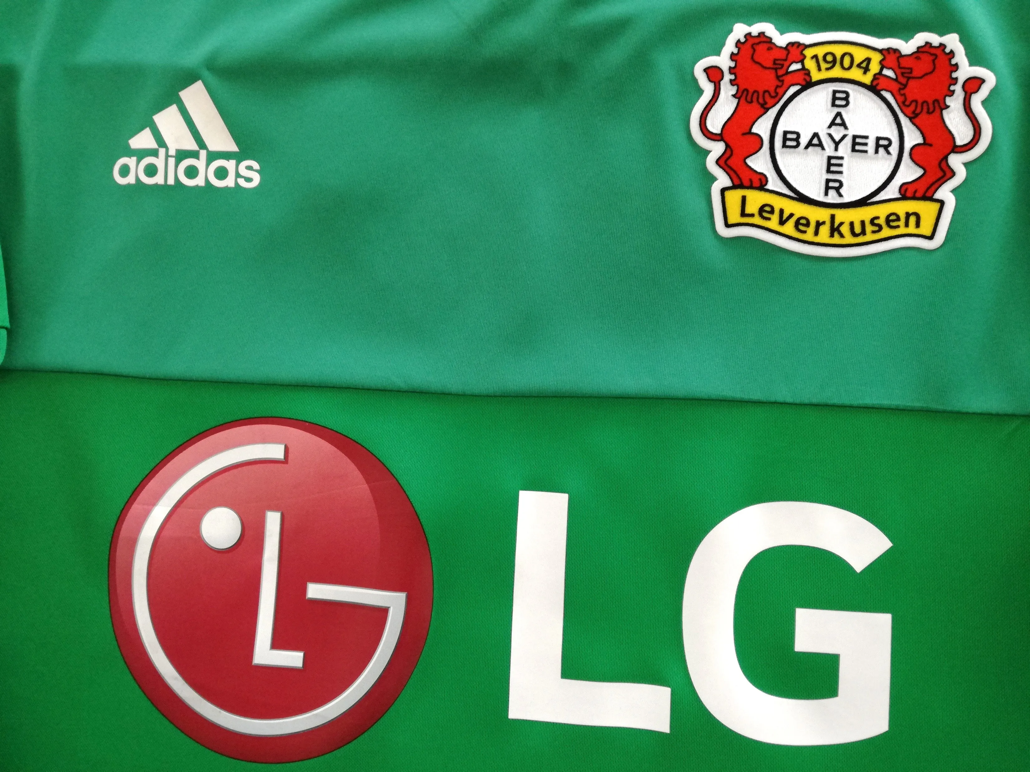 2015/16 Bayer Leverkusen GK Adizero Football Shirt Yelldell #22 (XXL)