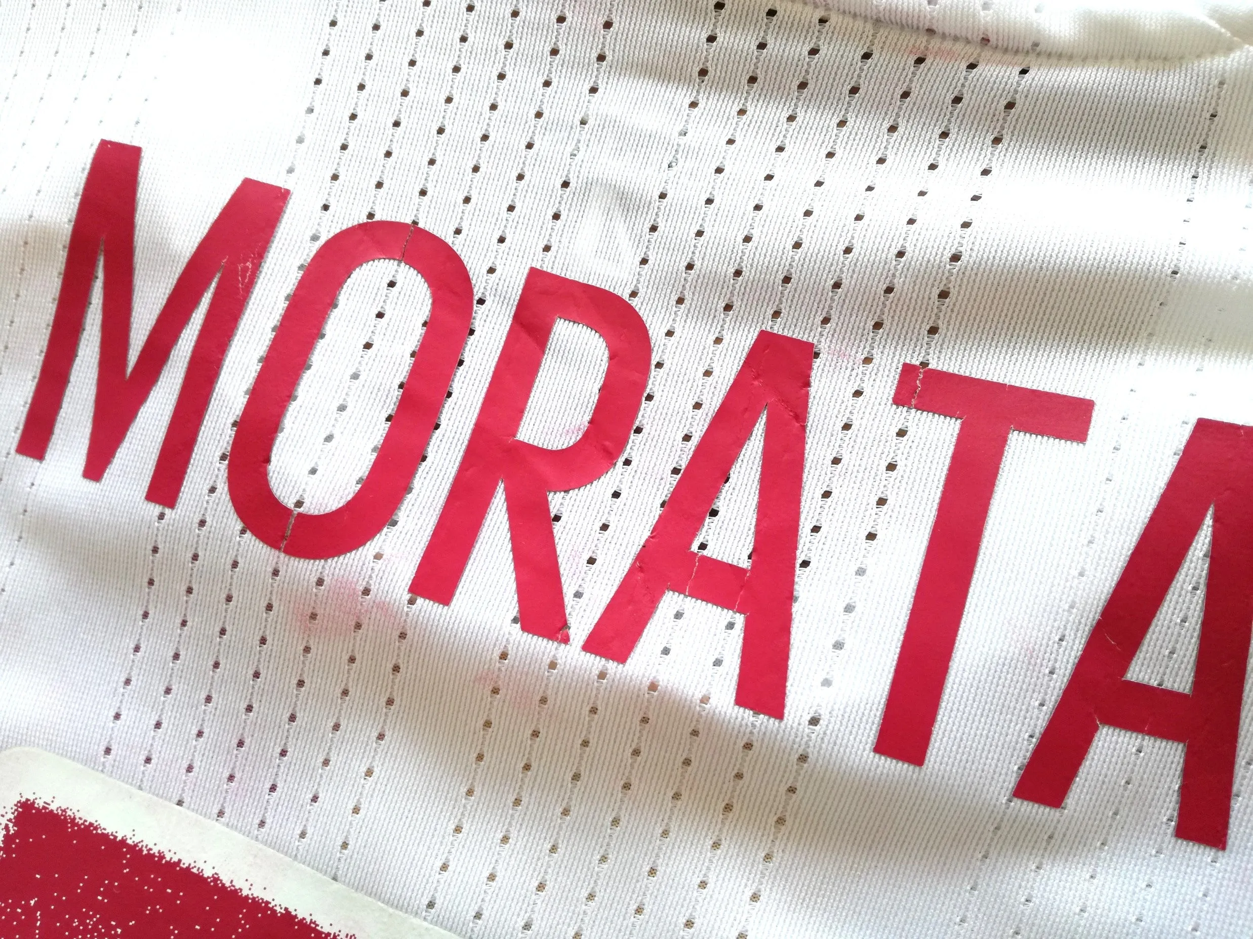 2016/17 Spain Away Adizero Football Shirt. Morata #7 (S) (4)