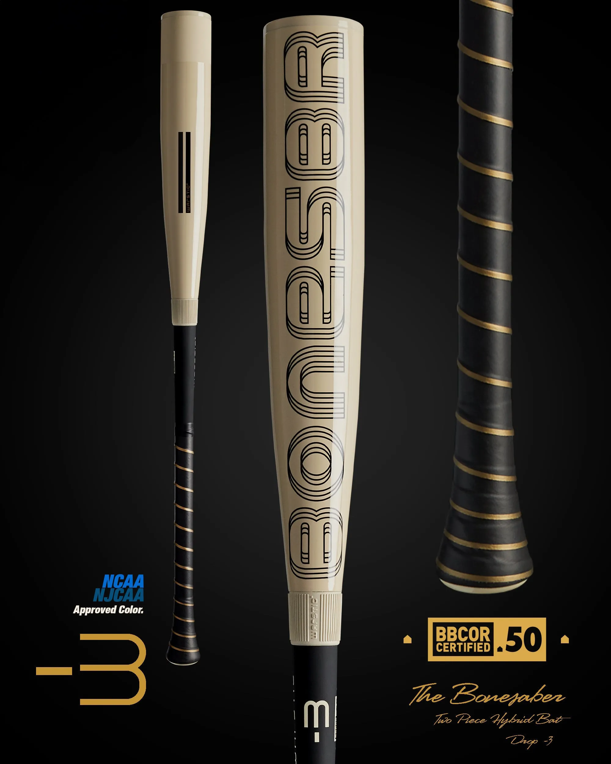 2024 BONESABER HYBRID BBCOR METAL BASEBALL BAT
