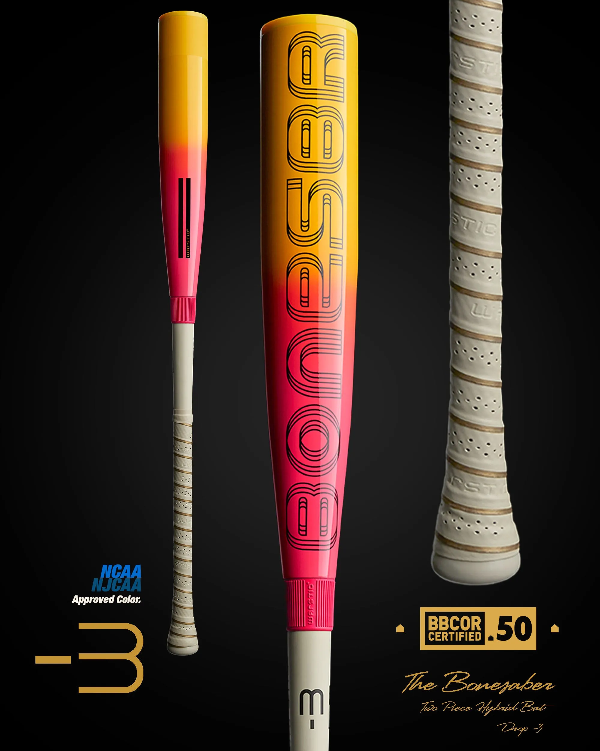 2024 BONESABER HYBRID TROPIC THUNDER EDITION BBCOR METAL BASEBALL BAT