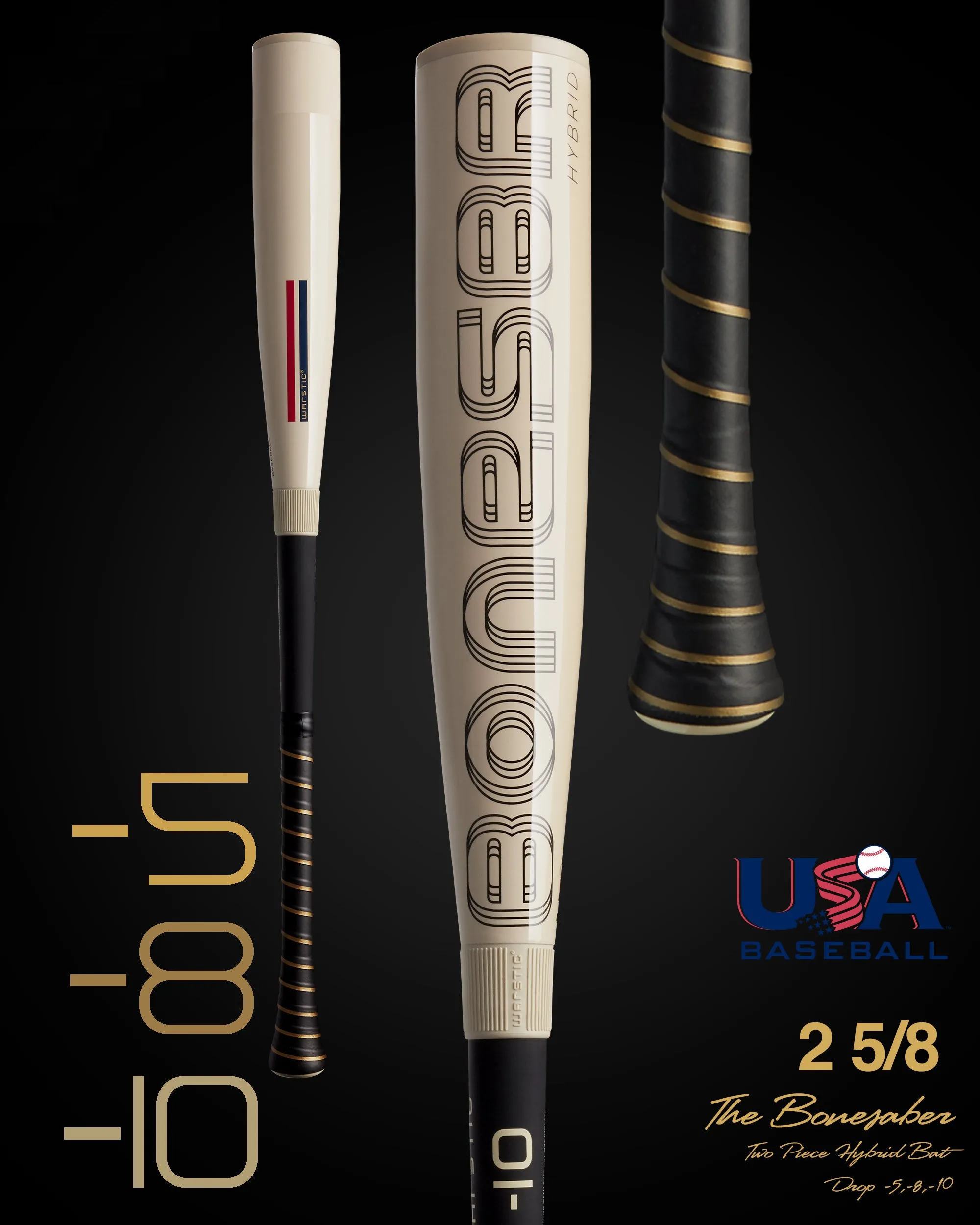 2024 BONESABER HYBRID USA METAL BASEBALL BAT