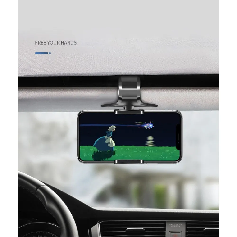 3 in 1 Car GPS Smartphone Holder: Dashboard / Visor Clamp   AC Grid Clip for BLU Dash JR TV, D140T - Black