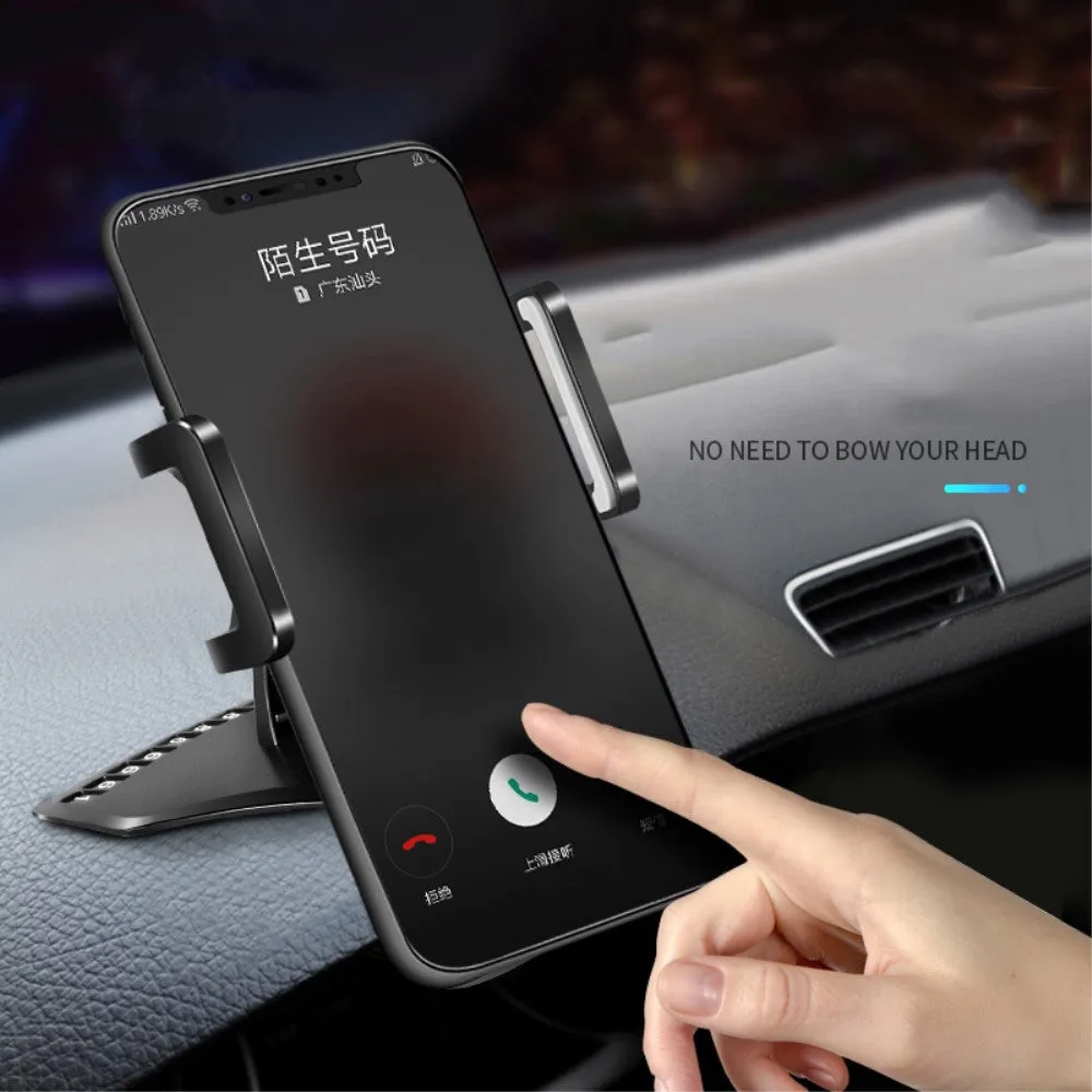 3 in 1 Car GPS Smartphone Holder: Dashboard / Visor Clamp   AC Grid Clip for BLU Dash JR TV, D140T - Black