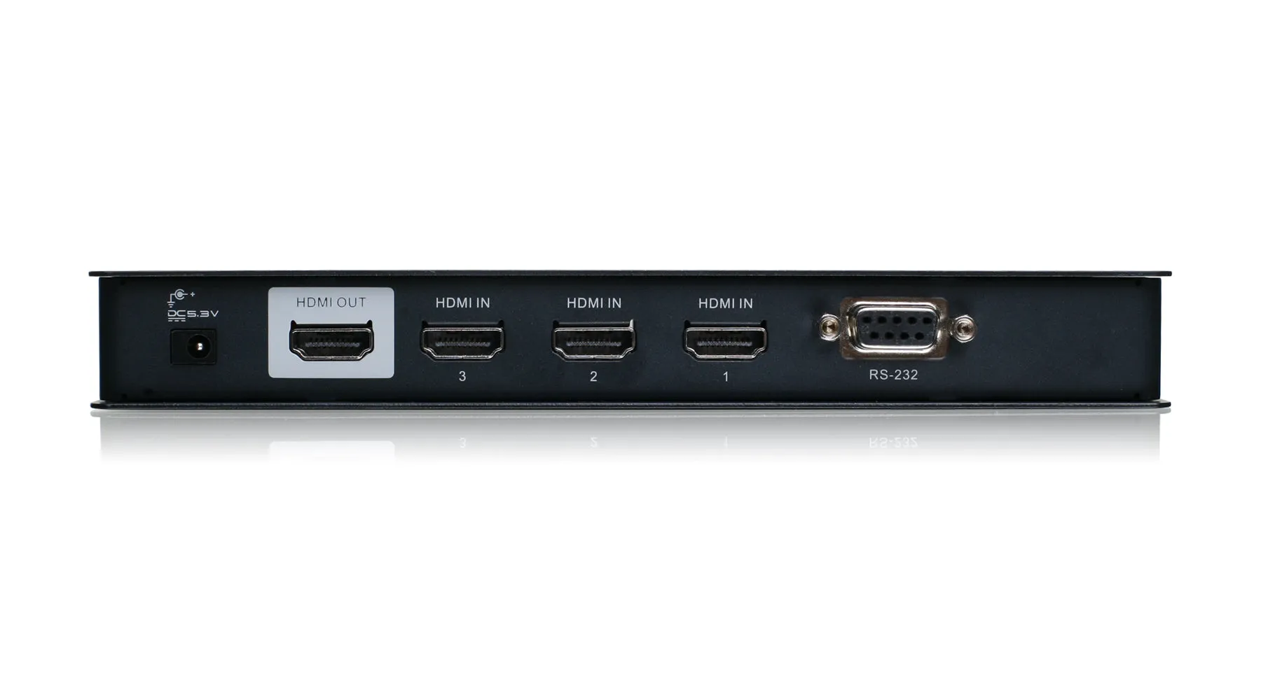 4-Port HDMI Switch with Remote and  RS-232