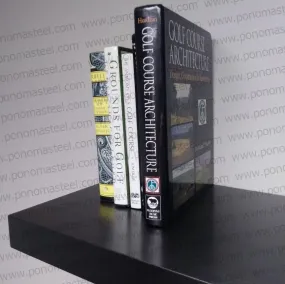 40"x12"x2.5" (cm.101.6x30.5x6.4) painted stainless steel floating shelf