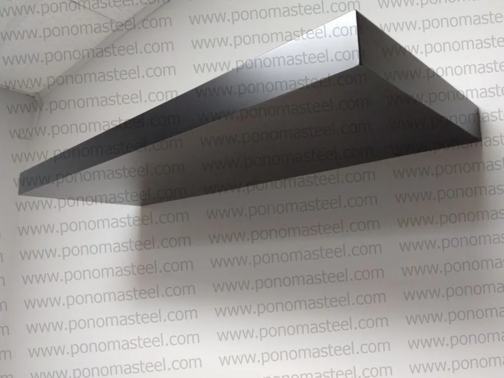 40"x12"x2.5" (cm.101.6x30.5x6.4) painted stainless steel floating shelf