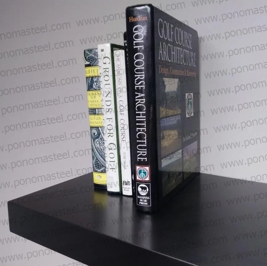 40"x12"x2.5" (cm.101.6x30.5x6.4) painted stainless steel floating shelf