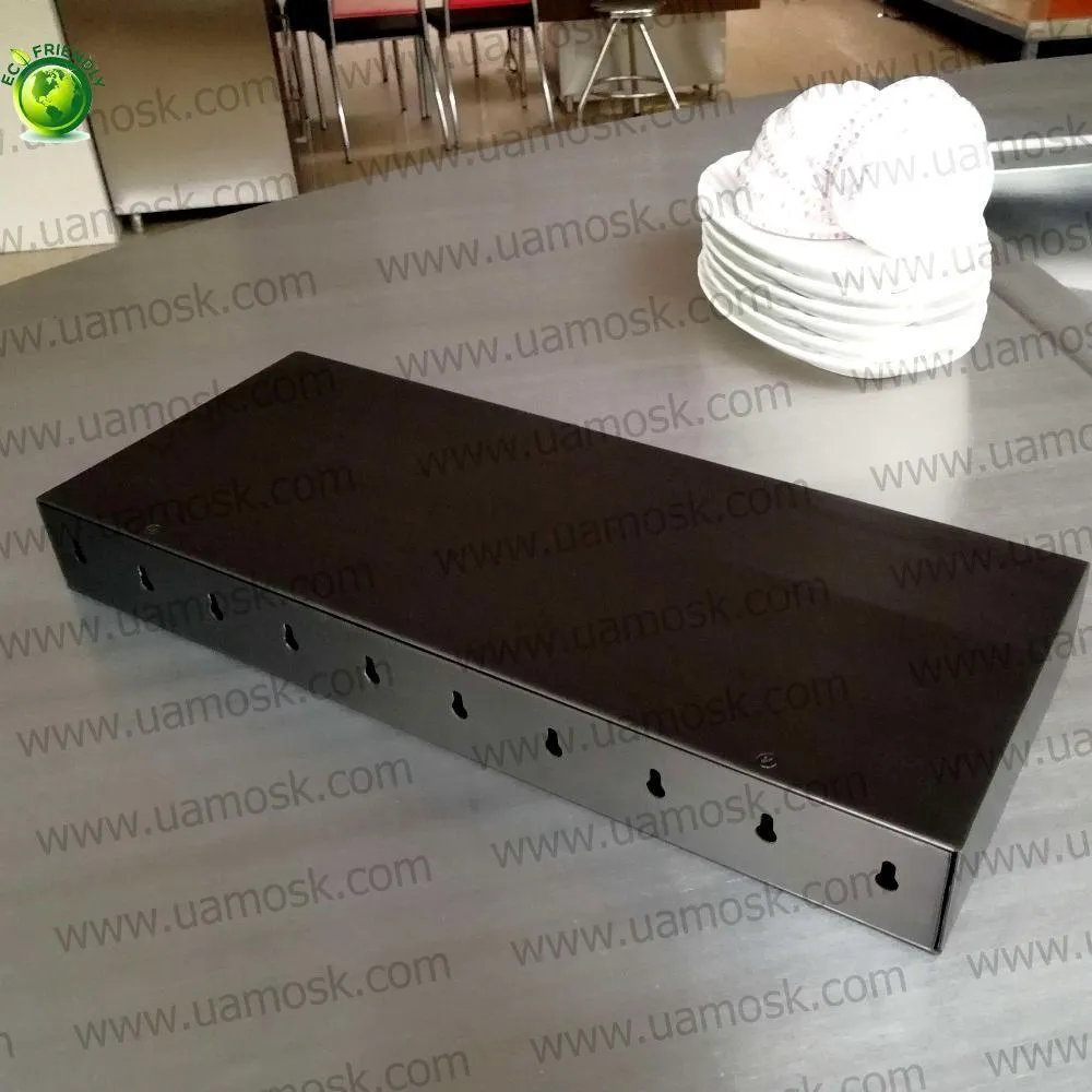 40"x12"x2.5" (cm.101.6x30.5x6.4) painted stainless steel floating shelf