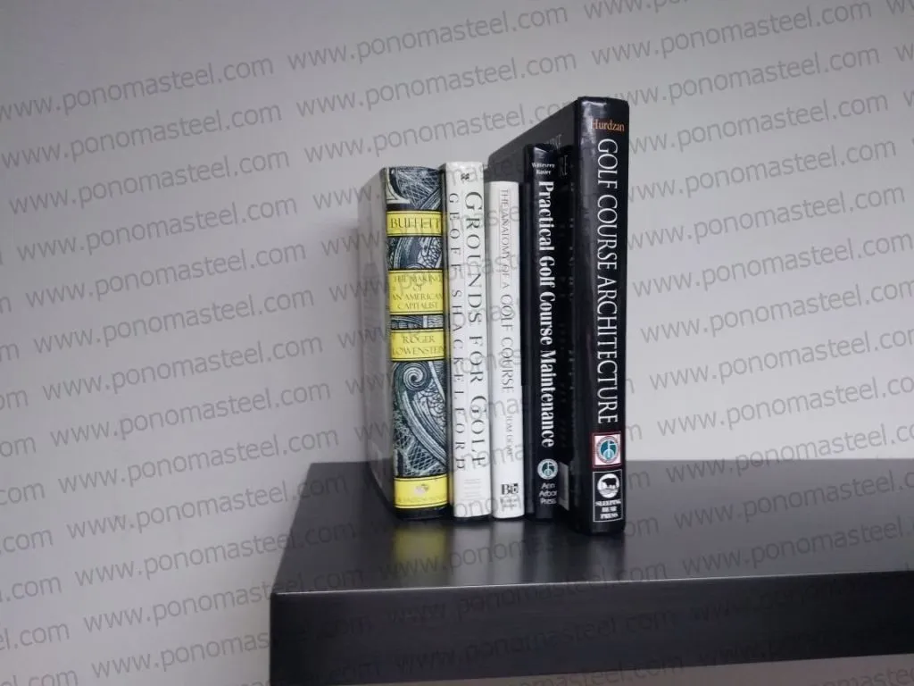 40"x12"x2.5" (cm.101.6x30.5x6.4) painted stainless steel floating shelf