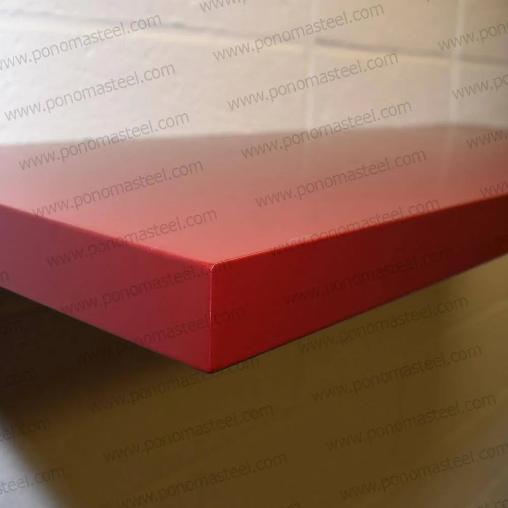 52"x10"x2.5" (cm.132x25.4x6.4) brushed stainless steel floating shelf
