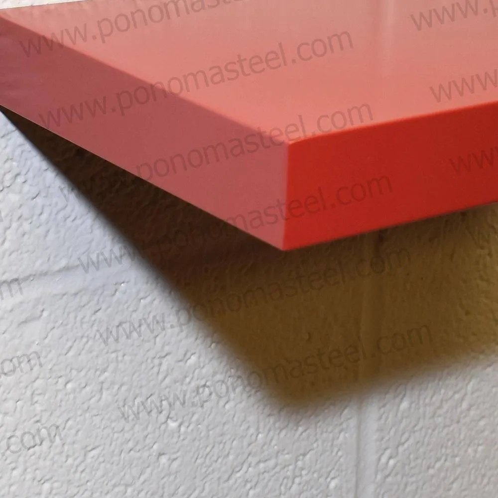 52"x10"x2.5" (cm.132x25.4x6.4) brushed stainless steel floating shelf