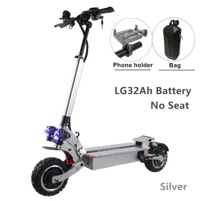 6000W Electric Scooter with Dual engines 11inch off road 60V double drive Korea Electric Scooter
