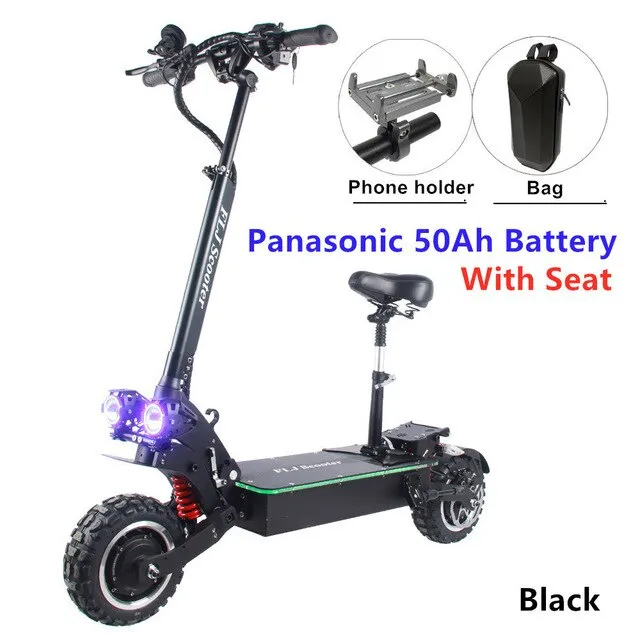 6000W Electric Scooter with Dual engines 11inch off road 60V double drive Korea Electric Scooter