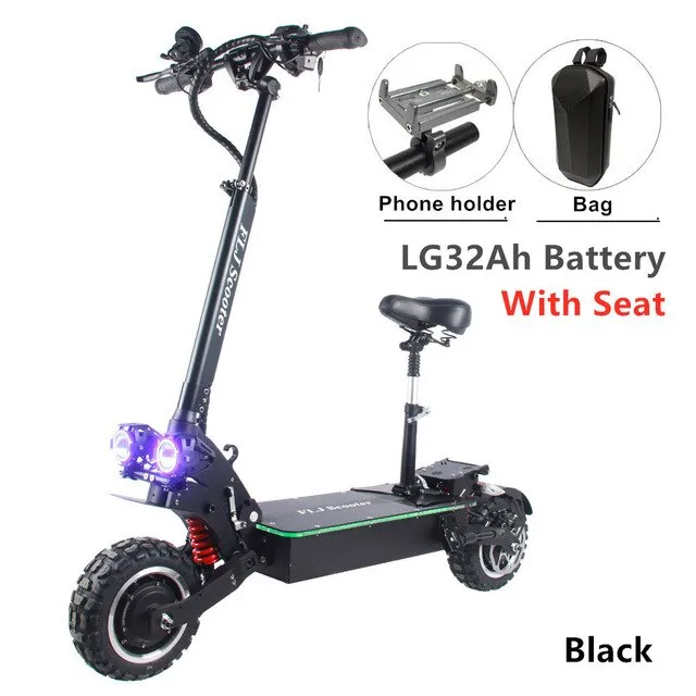 6000W Electric Scooter with Dual engines 11inch off road 60V double drive Korea Electric Scooter