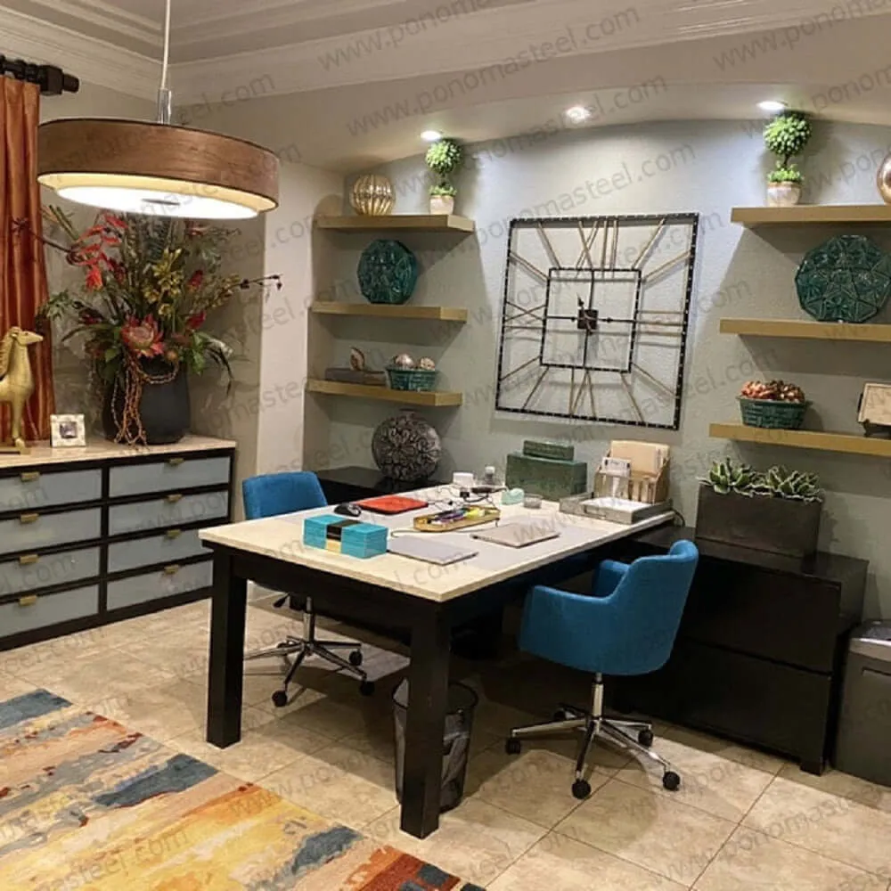 60"x12"x2.5" (cm.152x30.5x6.4) painted stainless steel floating shelf
