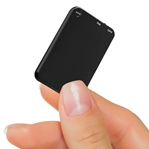 64GB Mini Voice Recorder, Telele Audio Voice Recorder with 750 Hours Recording Capacity and 40 Hours Battery Time, Small MP3 Digital Recorder for Lecture Interview Meeting Class
