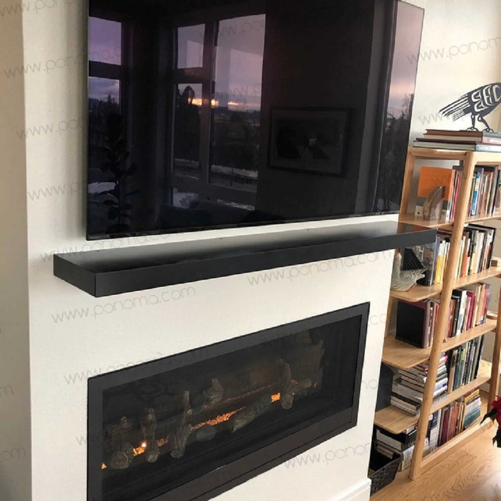 72"x7"x2.0" (cm.183x18x5.1) stainless steel floating shelf painted in different colors