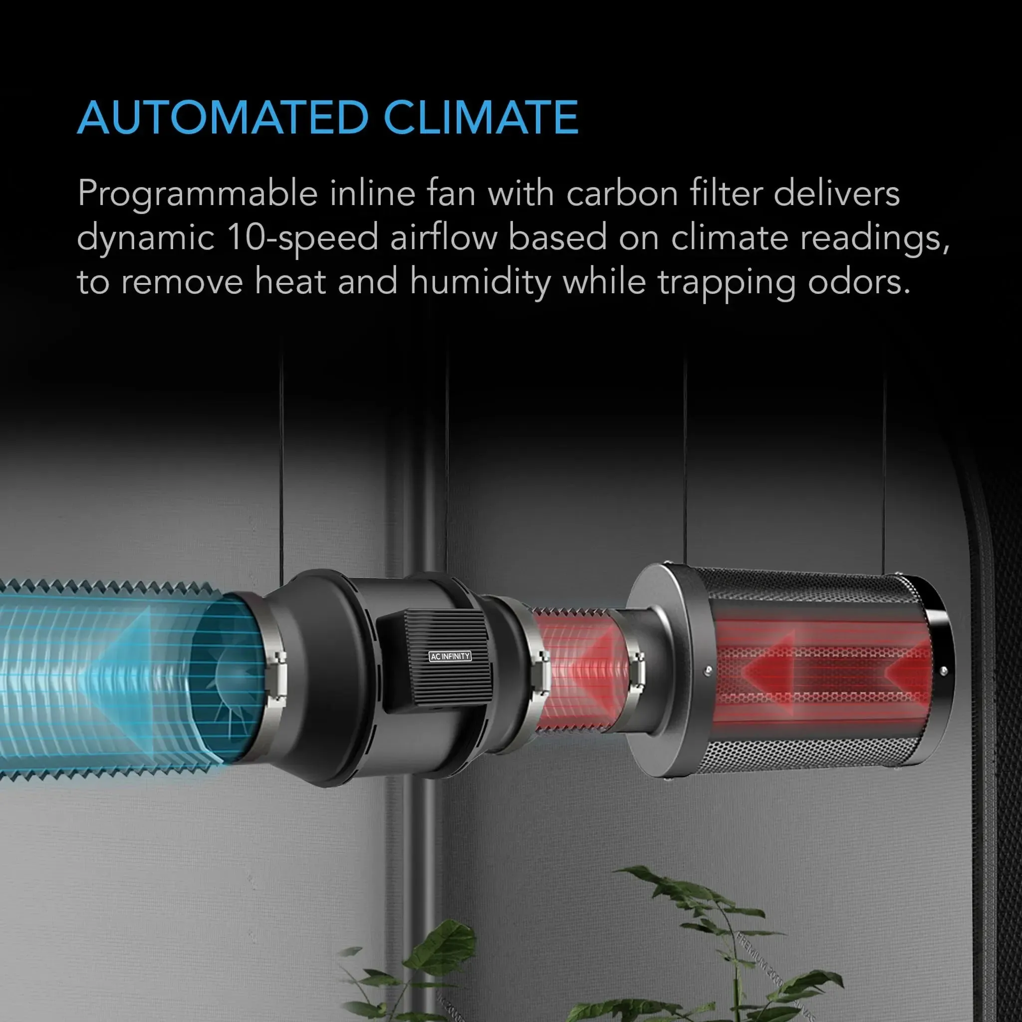 AC Infinity Advance Grow Tent System with WIFI Controls 2' x 4' | 2-Plant Kit